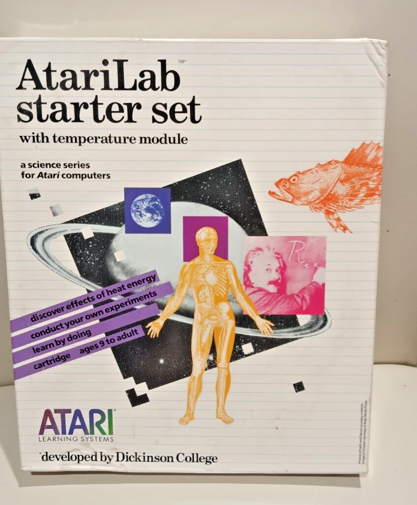 ATARILAB STARTER SET W/TEMP MODULE DAMAGED Bx 400/800/XL/XE