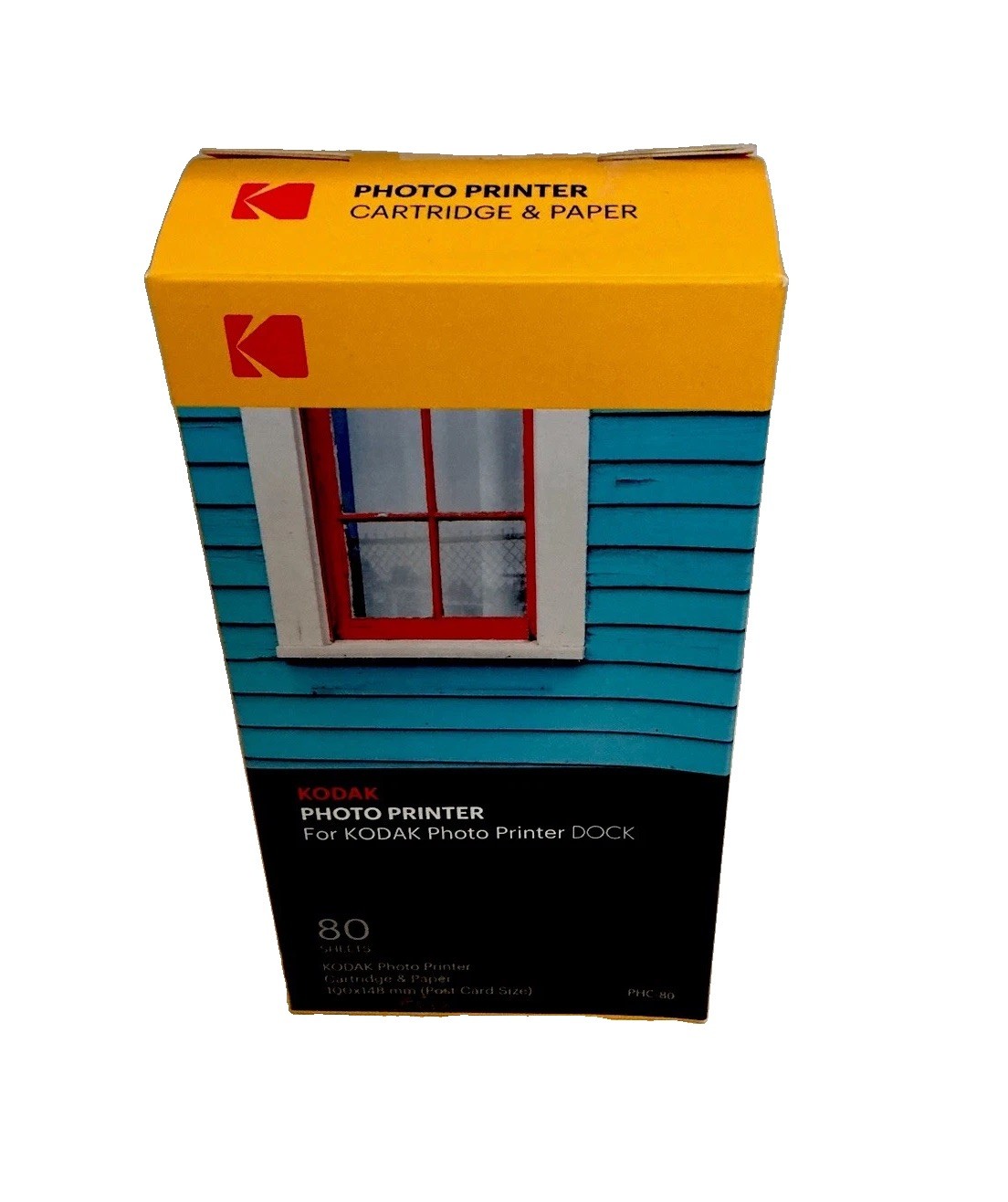 KODAK Dock Photo Printer One Cartridge Refill 80 Sheets Of Photo Paper Open Box