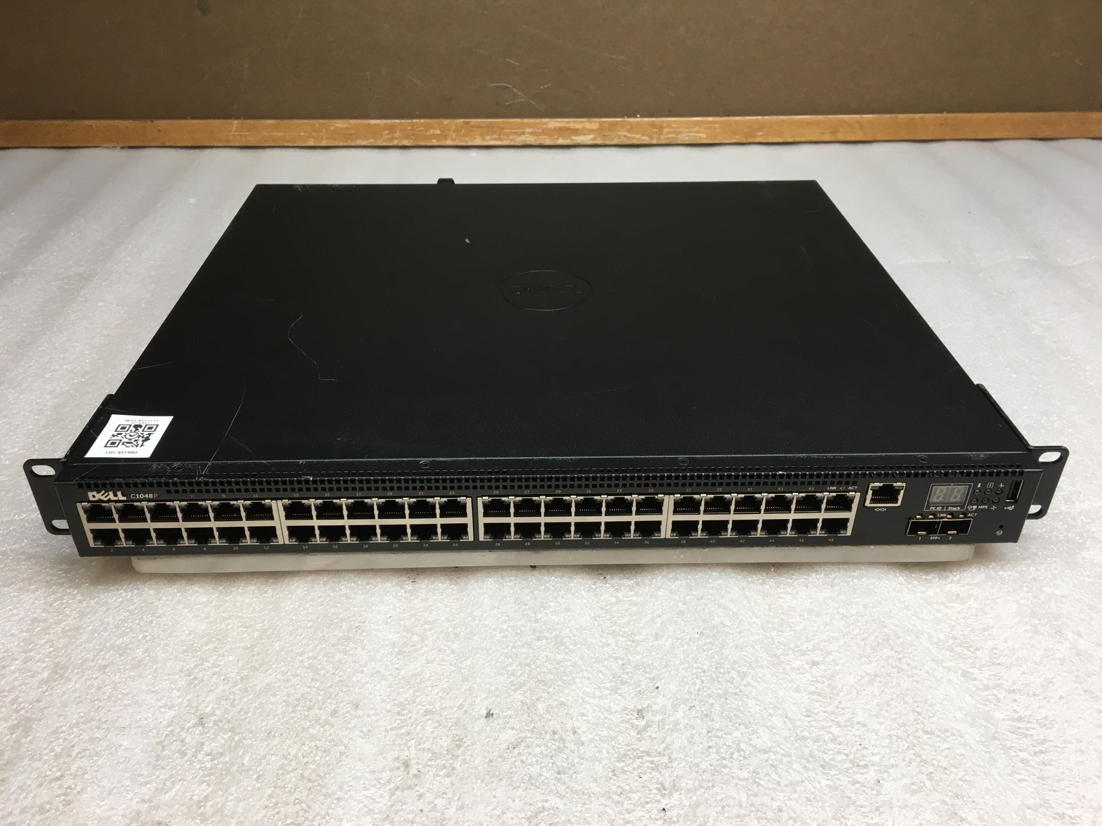 Dell C1048P 48-Port Gigabit Ethernet Network RJ45 and SFP+ Switch w/ Rack Ears