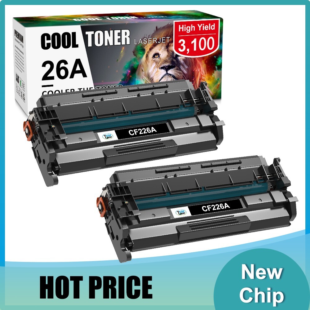 2PK CF226A Toner Cartridge for HP 26A Toner LaserJet M402n M426fdw M426fdn M402d