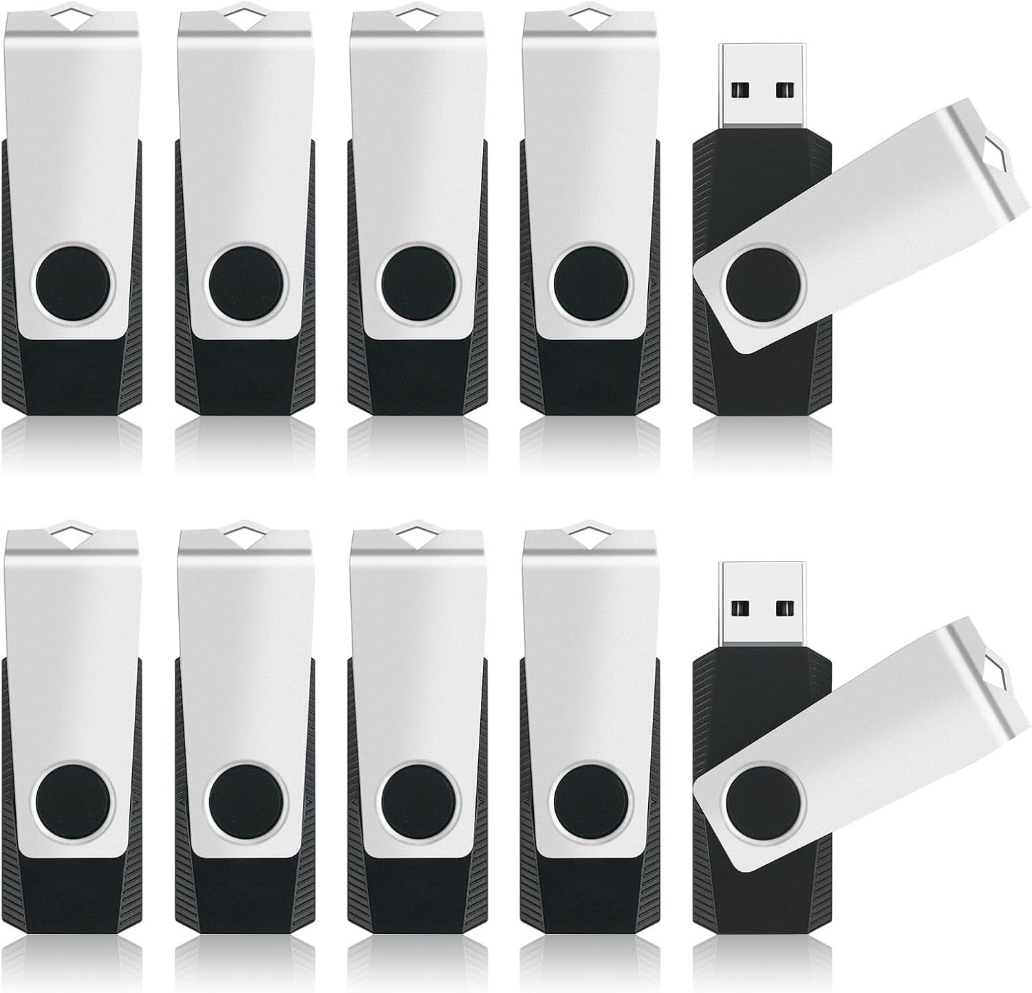 8GB Flash Drive 10 Pack Bulk USB Flash Drives, USB2.0 Thumb Drive USB Stick
