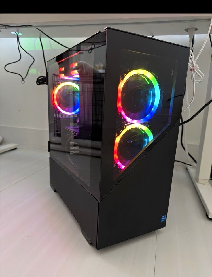 CyberPowerPC C Series Gaming Tower Desktop GeForce RTX RGB Black HDMI