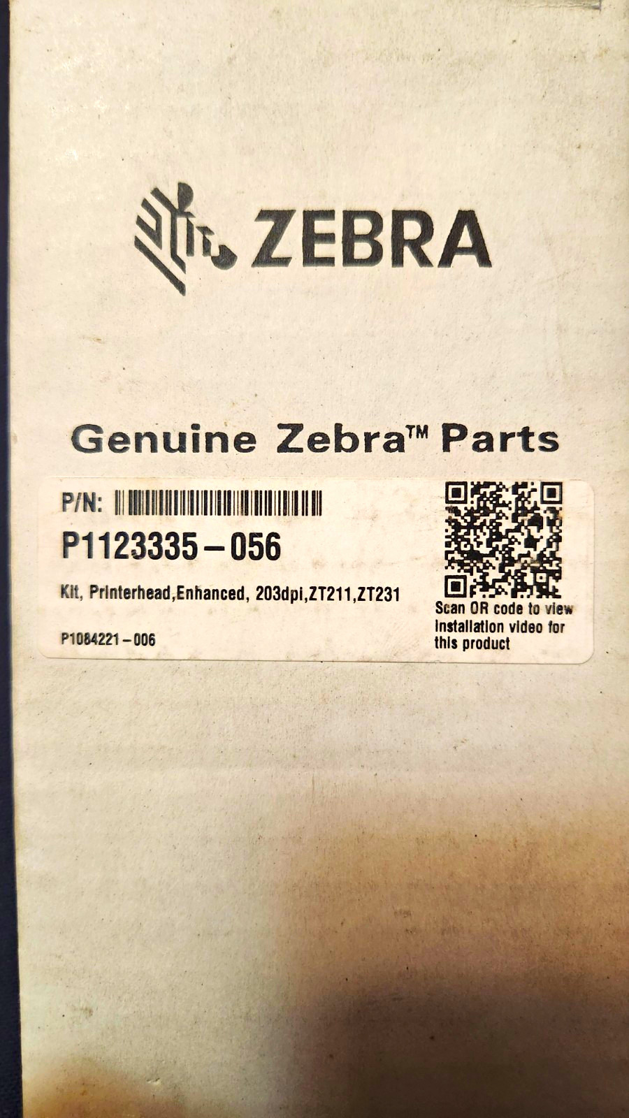 Zebra P1123335-056 Enhanced 203dpi Printhead Kit for ZT211 ZT231