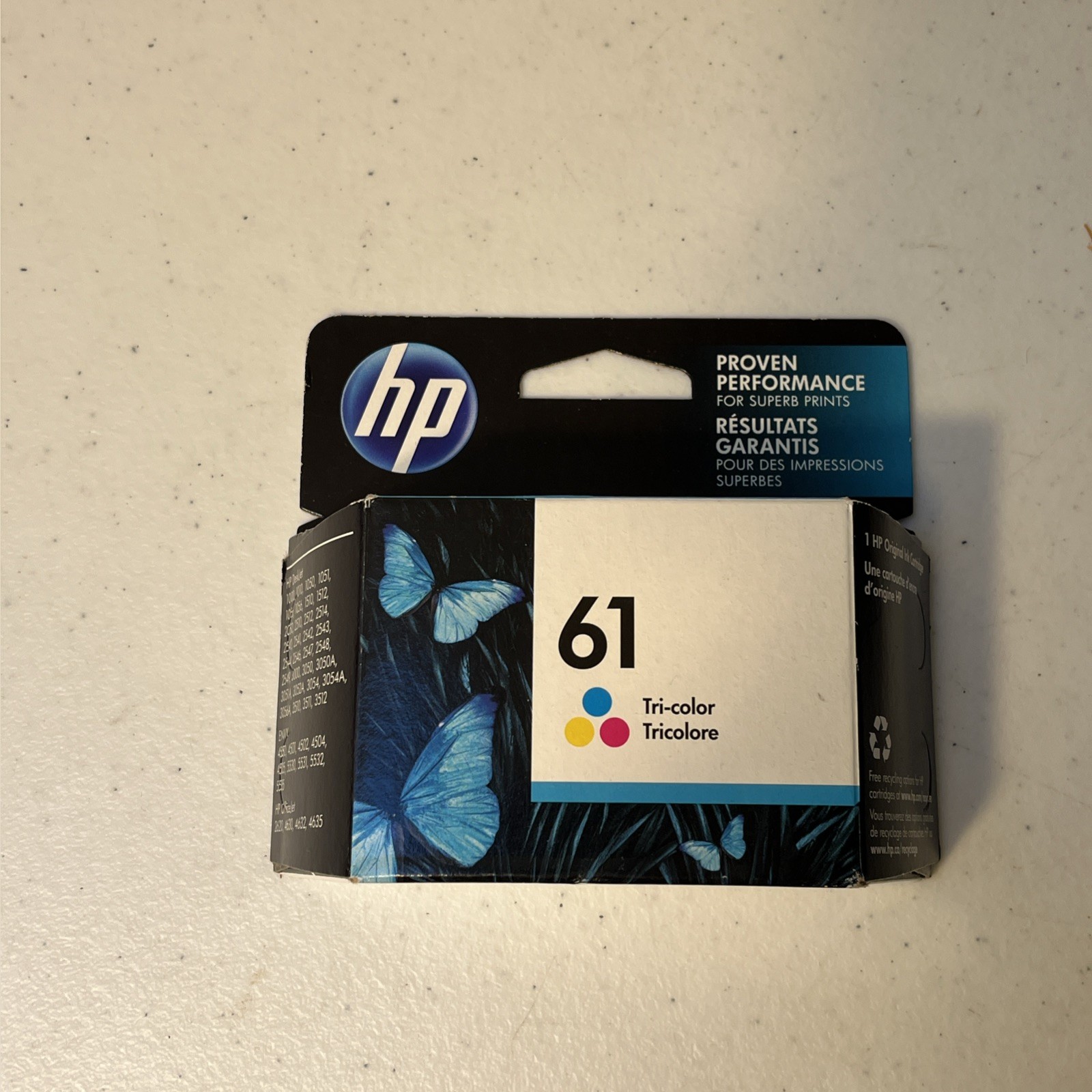 HP 61 Tri-Color Ink Genuine OEM New in Box Expired Warranty Date 8/2022