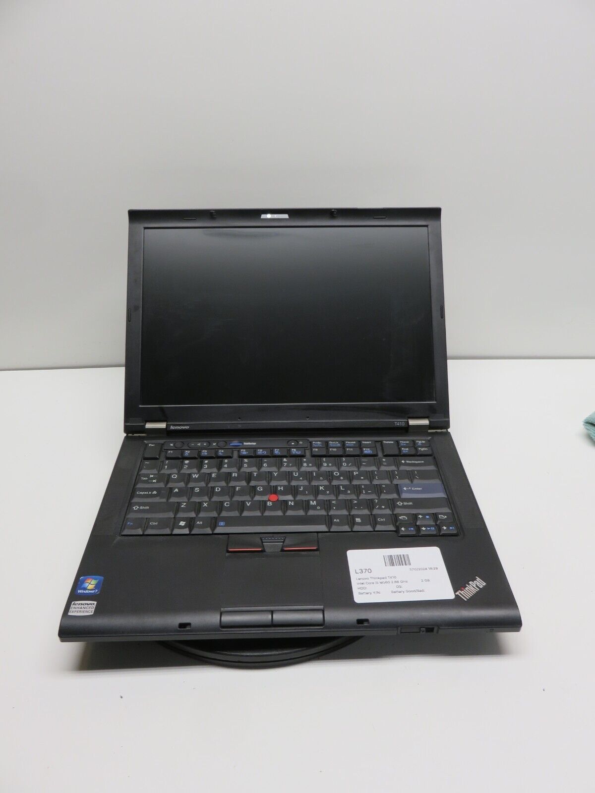 Lenovo Thinkpad T410 Laptop Intel Core i5-M560 2GB Ram No HDD or Battery