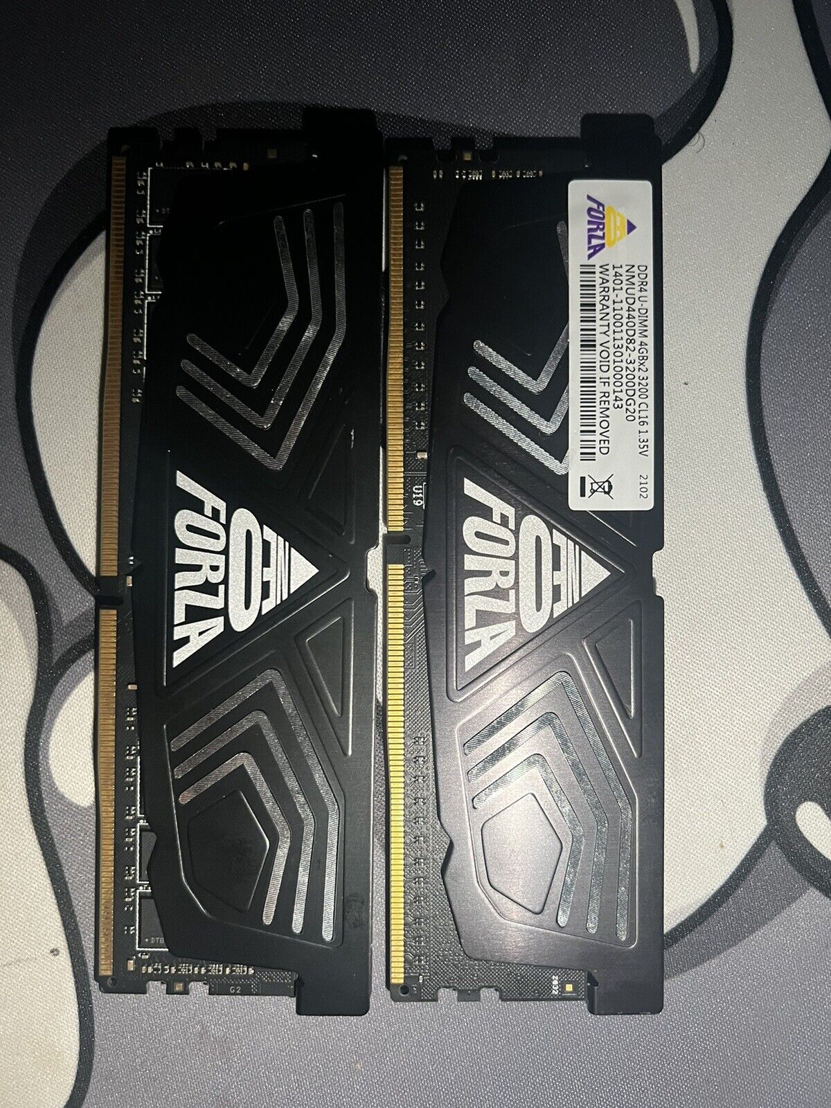 NMUD480E85-3000DG00Neo Forza DDR4 8gb 3000 RAM 2 sticks of 4GB RAM (8GB Total)