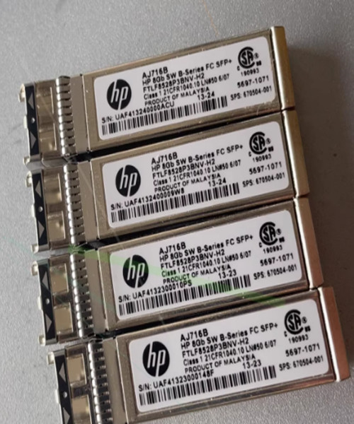 HP  AJ716B HP 8GB SW B-SERIES FC SFP+ Optical Transceiver Module