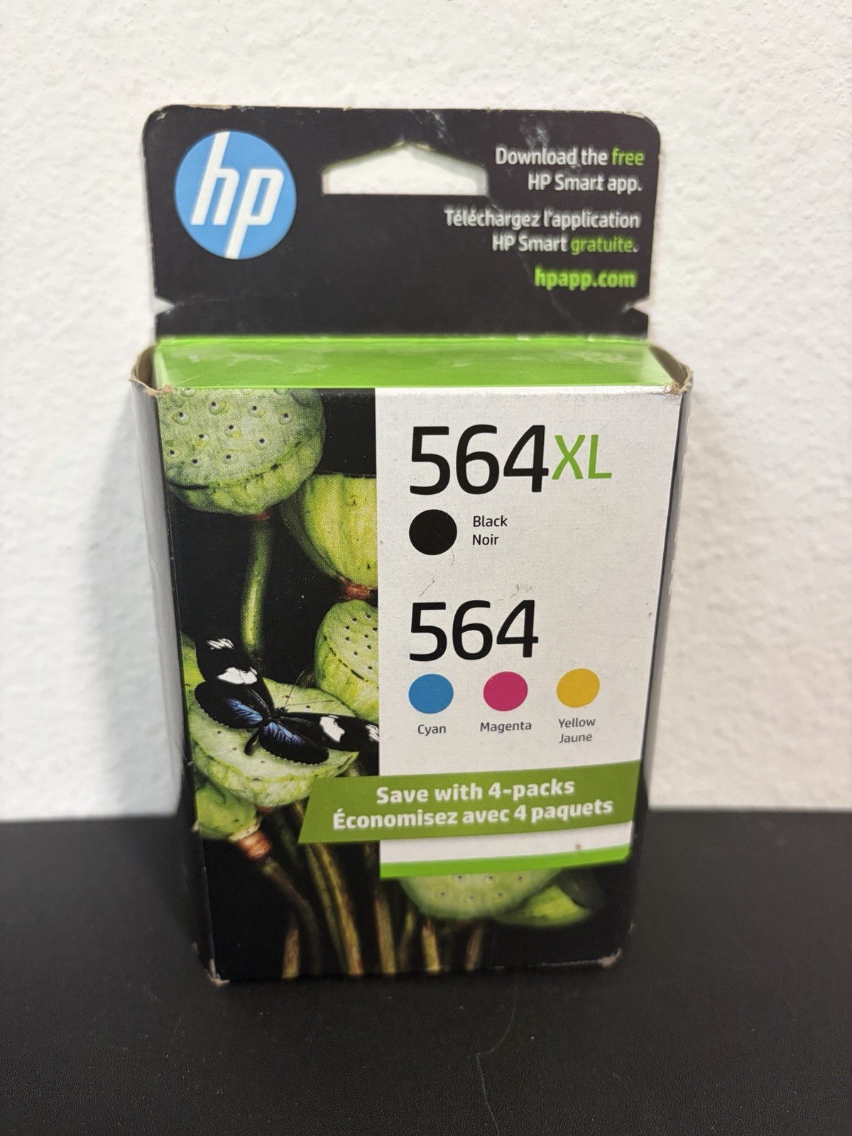 HP 564Xl Black & 564 Color Standard Ink Cartridges EXP 2024