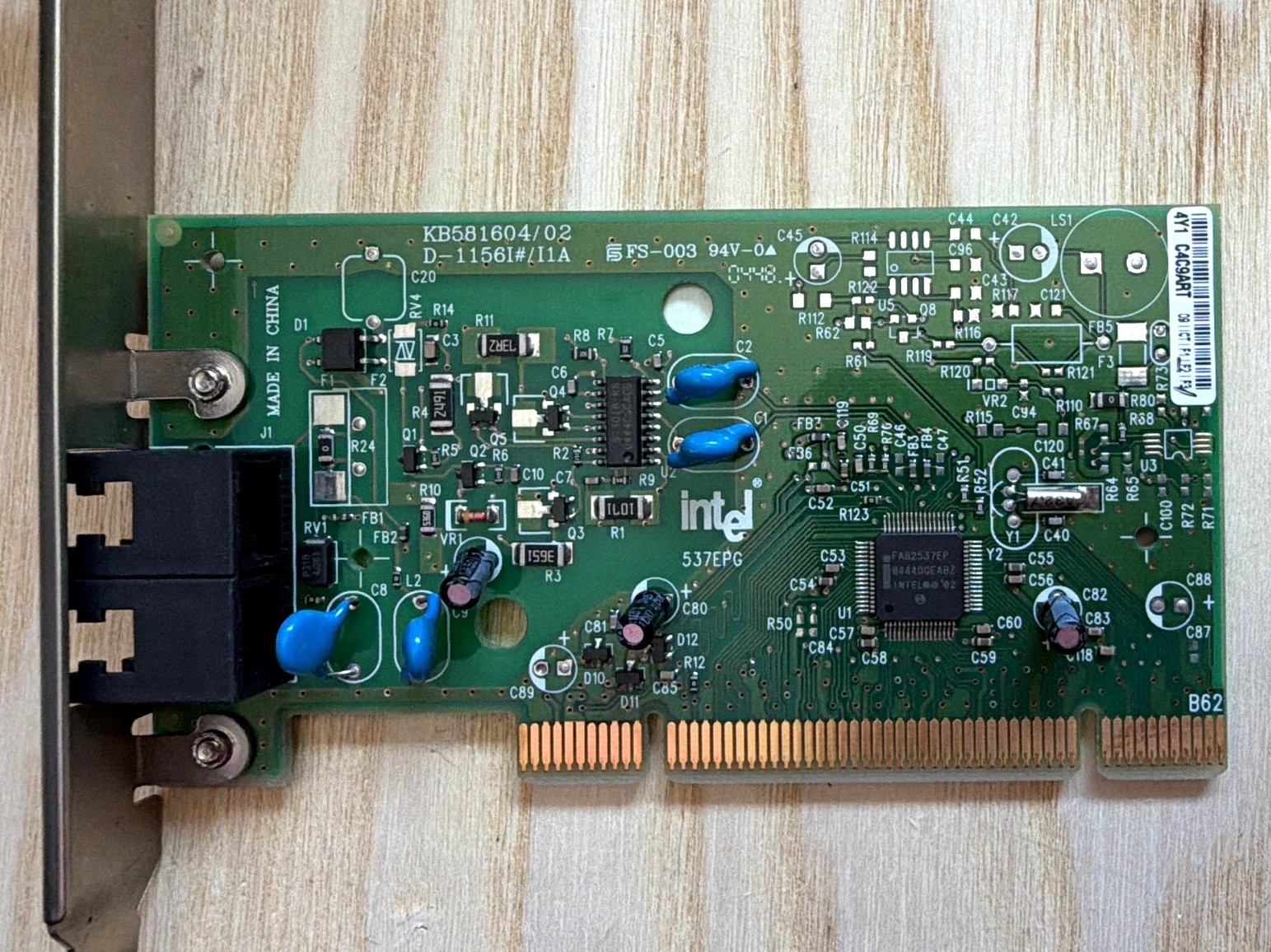 Intel 537EPG PCI 56K Modem Card Dual RJ-11 Ports Dell OptiPlex CN-0X2749