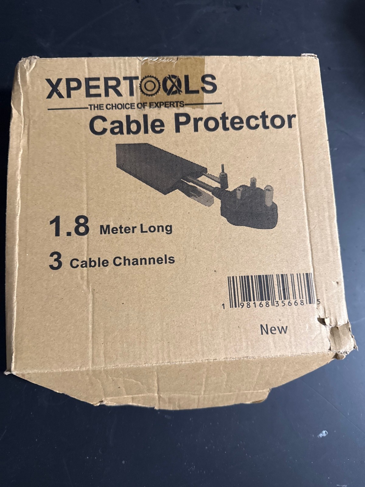 Xpertools Cable Protector Floor Ramp 1.8M 3-Channel Cord Cover New Open Box