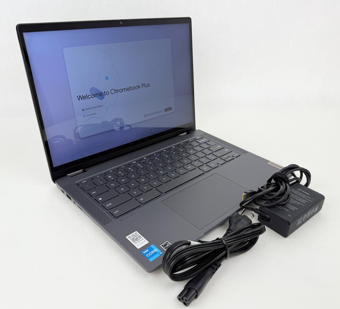 Lenovo Flex 5i Cromebook Plus 14" FHD+ Touch i3-1315U 8GB 128GB eMMC - Read