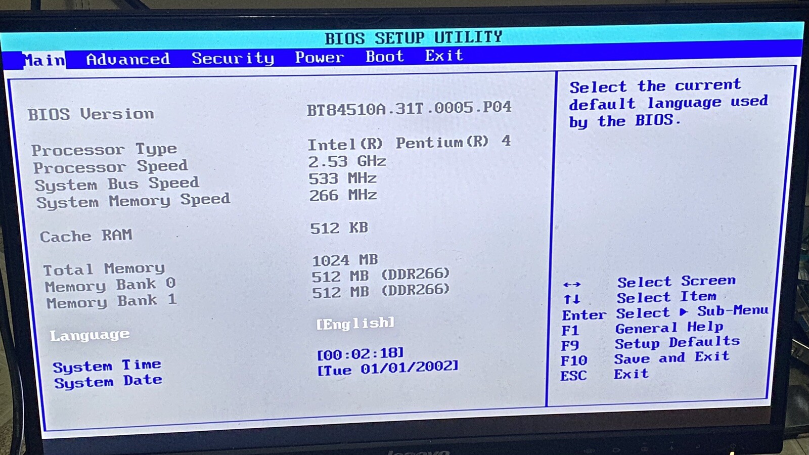 Intel D845EBT