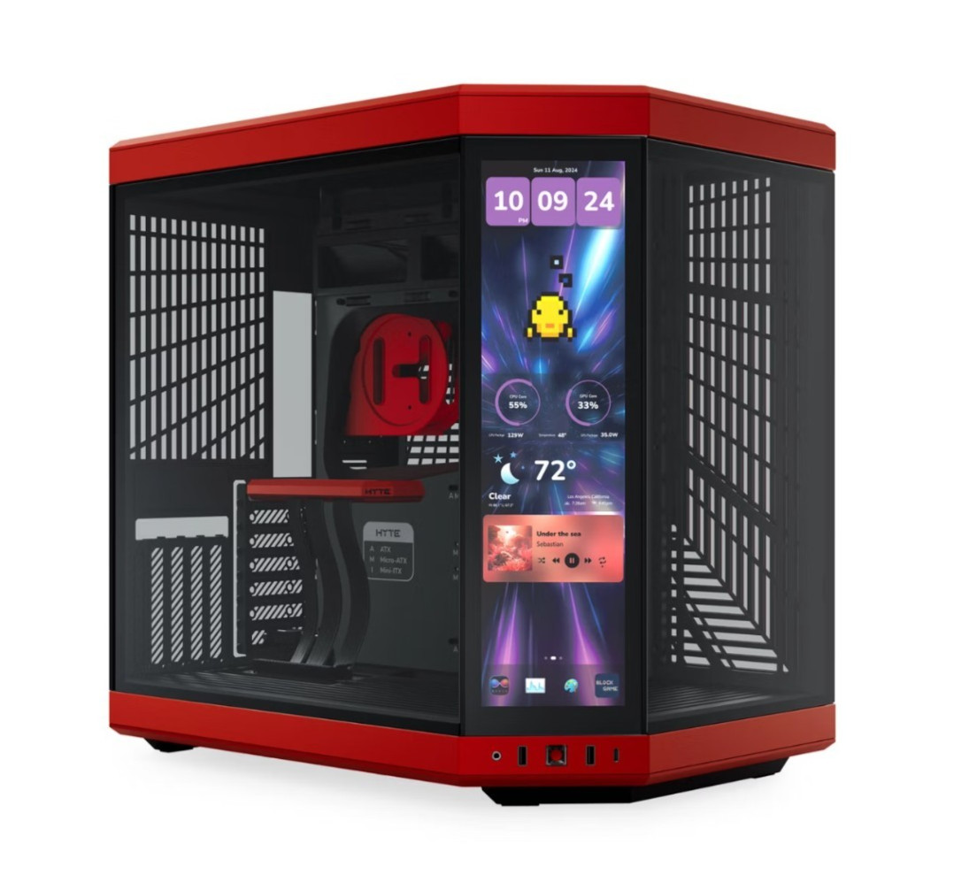 Refurbished HYTE Y70 TOUCH INFINITE CASE - BLACK CHERRY