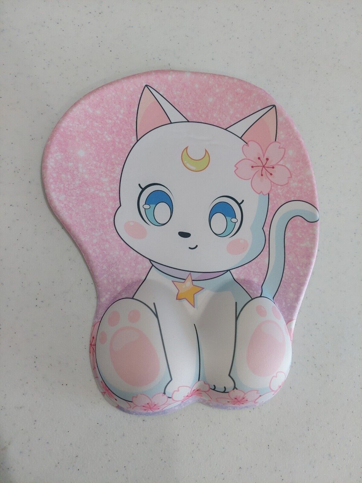 NEW Sailor Moon Artemis Kitty Cat Wrist Support PC Mouse Pad Anime Manga Scout