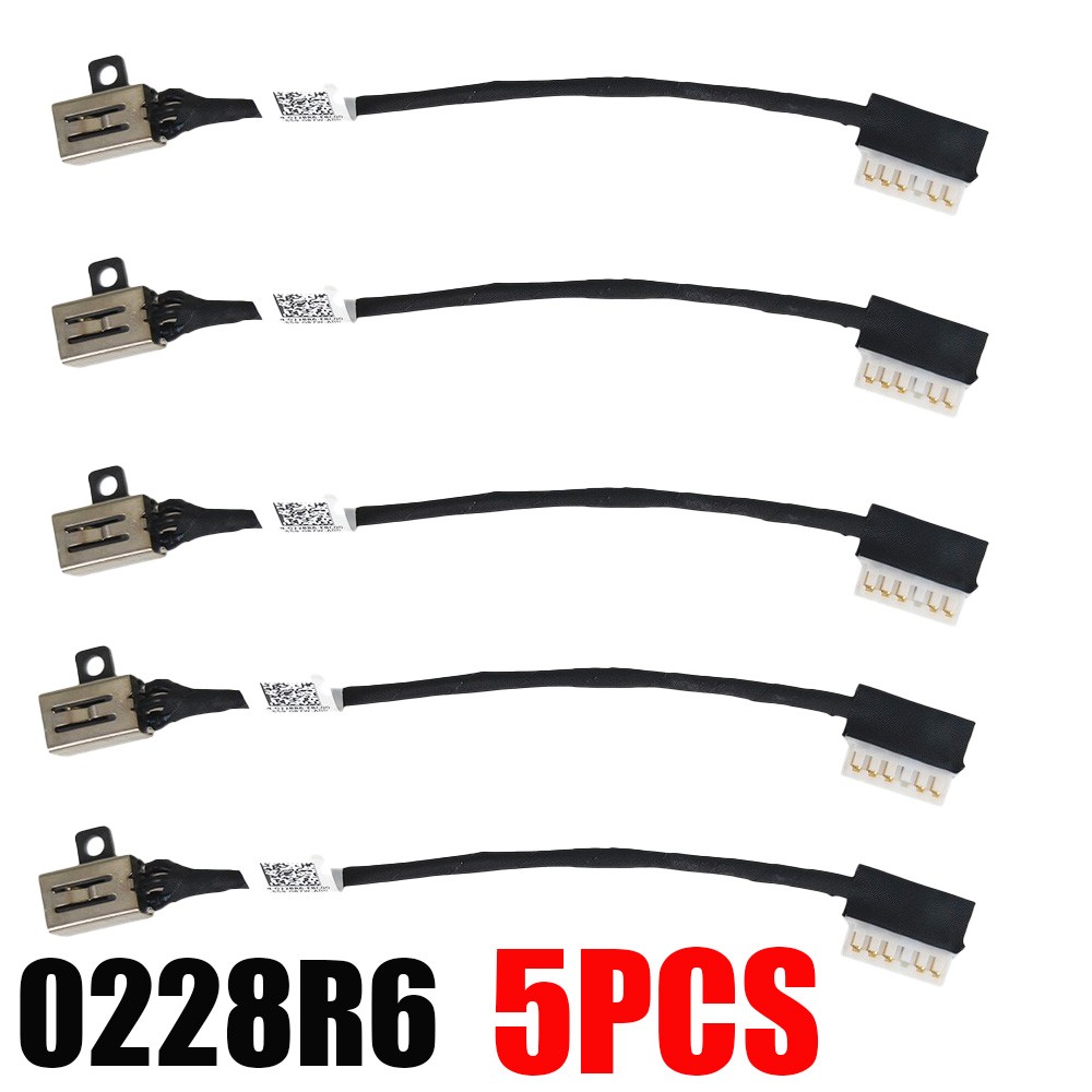 5 X New DC Power Jack Socket Cable For Dell Inspiron 15 3593 DC301012300 0228R6