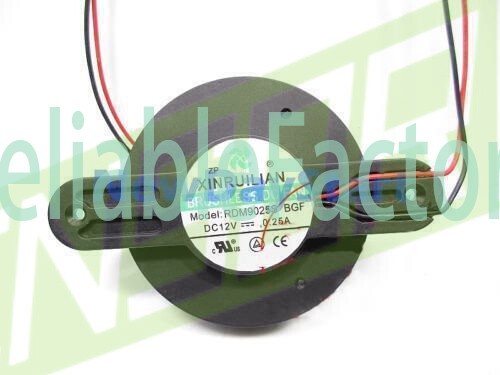 1x XINRUILIAN SCIENCE RDM9025S BGF 12V 0.25A 2-wire cooling fan~