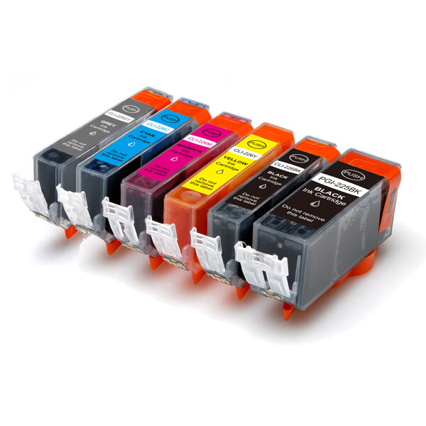6 PK Printer Ink Cartridges use for Canon PGI-225 CLI-226 MG8120 MG8220