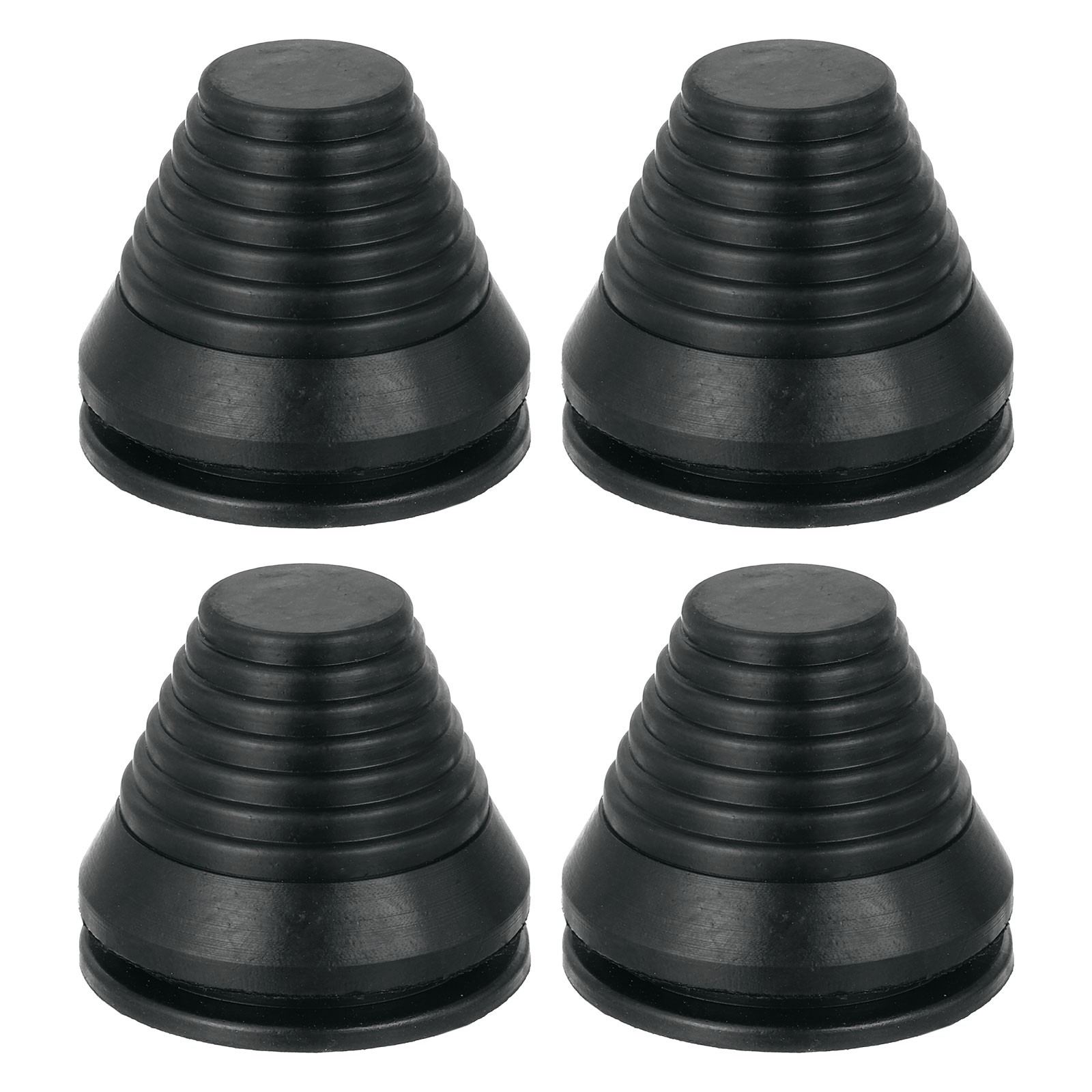 4 Pcs Tower Shaped Grommet 40mm 1.57 Inch, Rubber Plugs Hole for Wire Cable