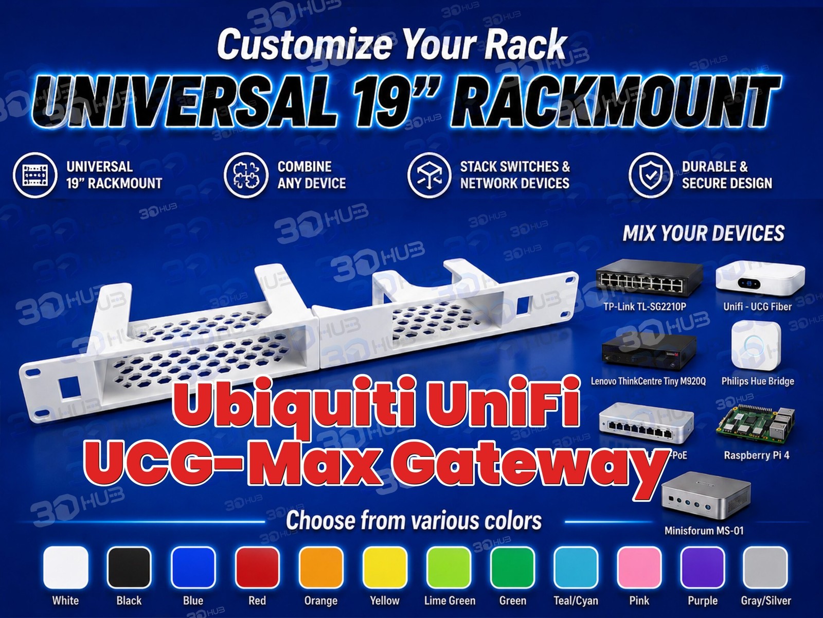 Ubiquiti UniFi UCG-Max Gateway 19" Rackmount 1U - Mix & Match with other devices
