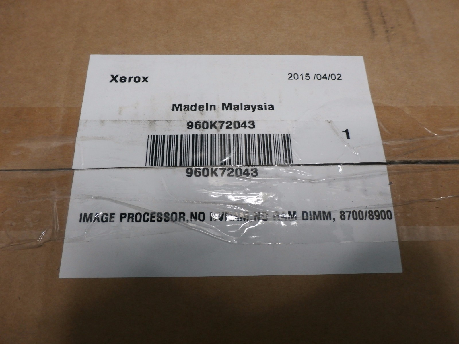 New XEROX 960k72043 Image Processor xerox 8700/8900