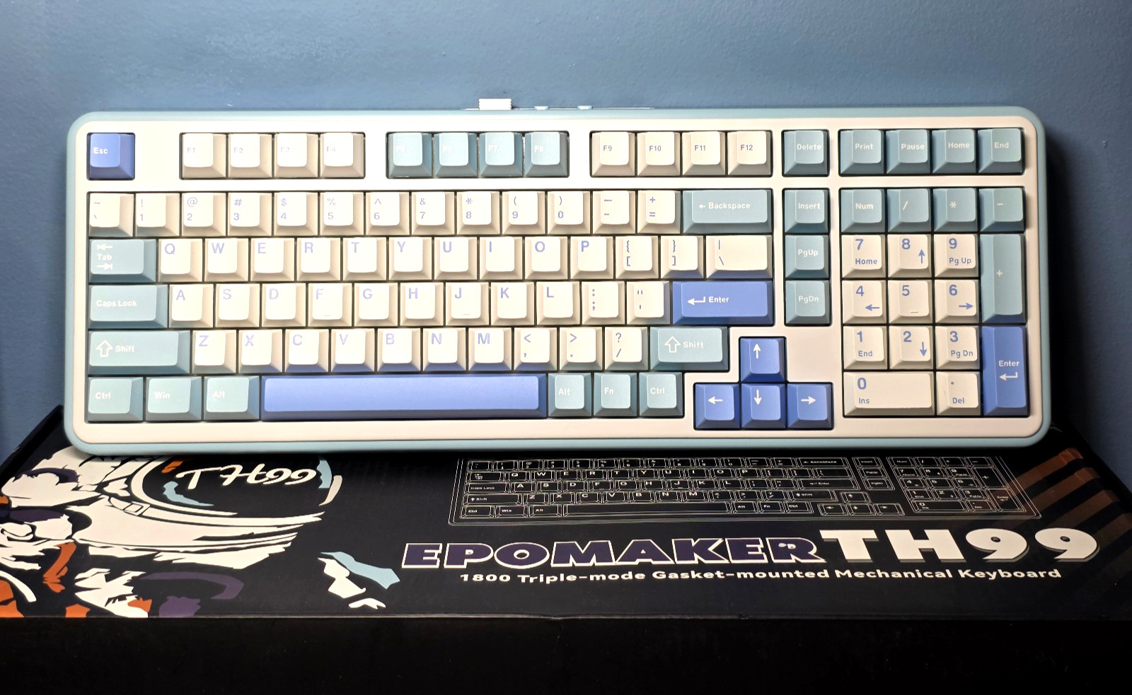 EPOMAKER TH99 Tri-Mode Wireless Gasket Hot Swappable Mechanical Keyboard -NEW