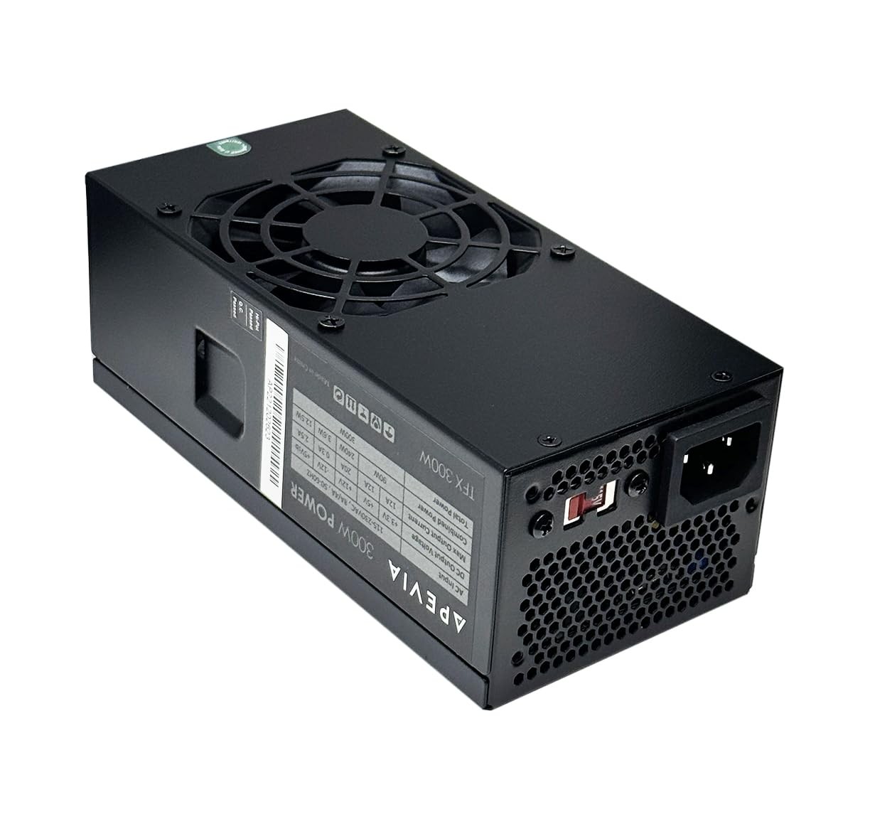 Apevia TFX-AP300W Standard Flex ATX 300W Power Supply - 115-230V AC, 1 x