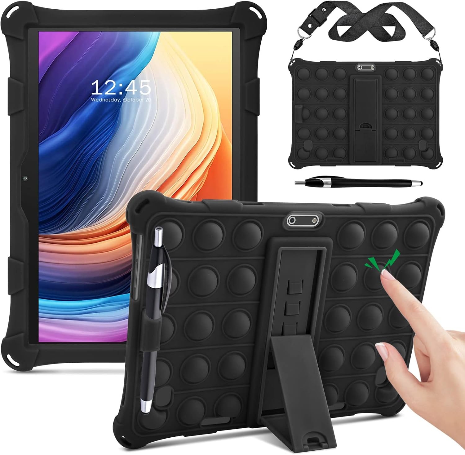 10 Inch Tablet Case for Dragon Touch Notepad K10, Multi-Angle Protection Cover