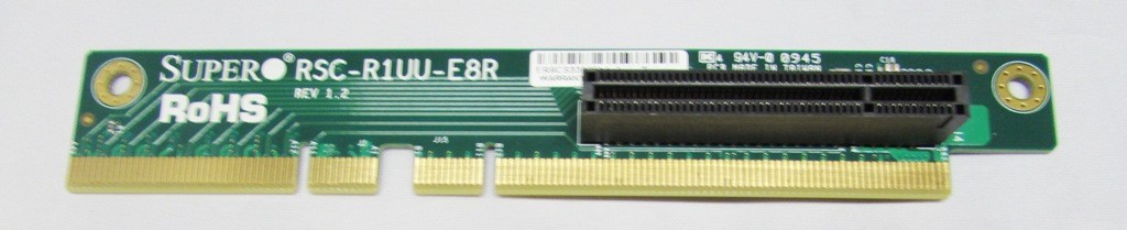 SUPERMICRO RSC-R1UU-E8R REV 1.2 UIO PCIE-X8 MOTHERBOARD RISER CARD - NEW