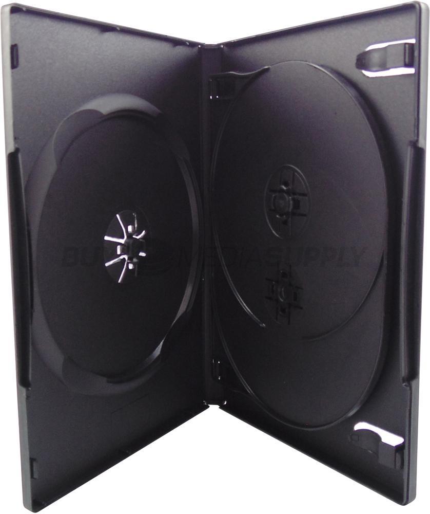 14mm Standard Black Triple 3 Discs DVD Case Lot