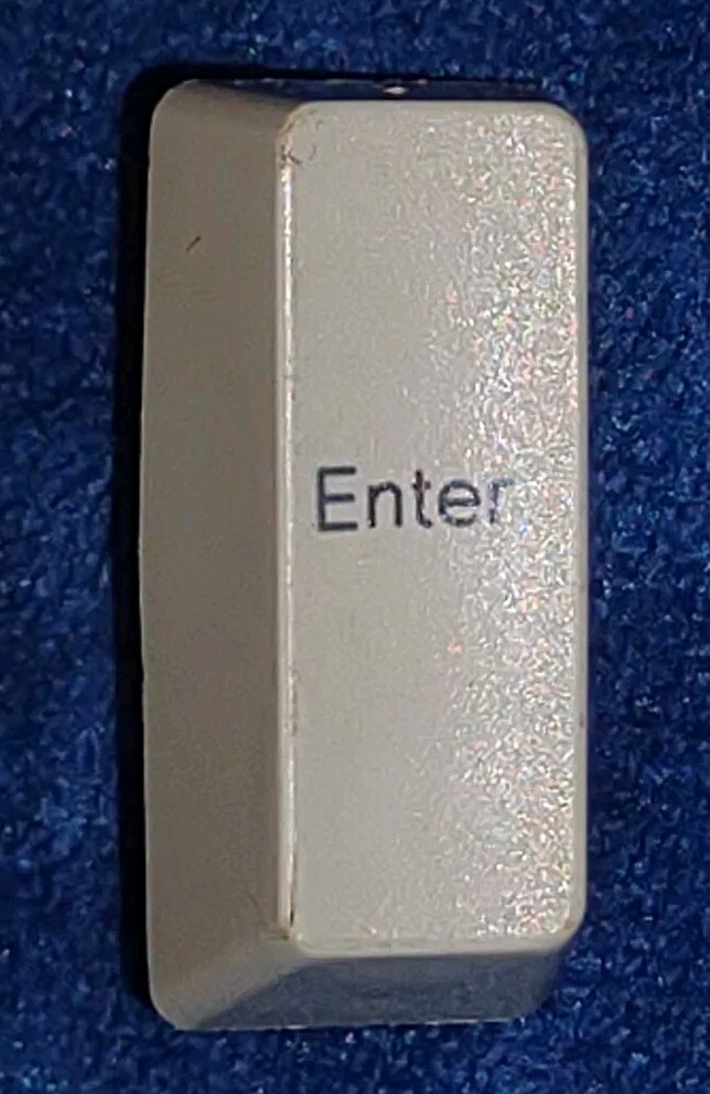 IBM Model F Keyboard REPLACEMENT KEY (ENTER) USED ORIGINAL 