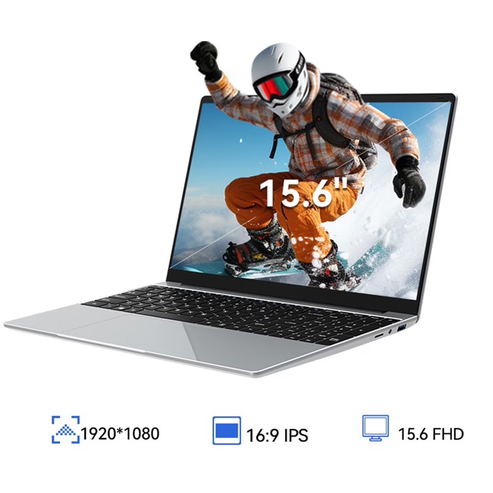 Dual Screen15.6+7"Touchscreen Laptop Intel N150 16GB DDR4 RGB Face ID Windows 11