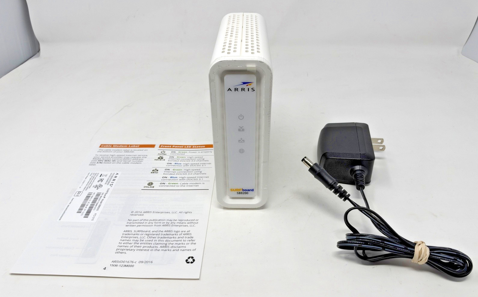 ARRIS SURFBoard SB8200 DOCSIS 3.1 Cable Modem Gigabit 2-Port White