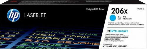 HP 206X High Yield Cyan LaserJet Toner Cartridge W2111X (AMX)