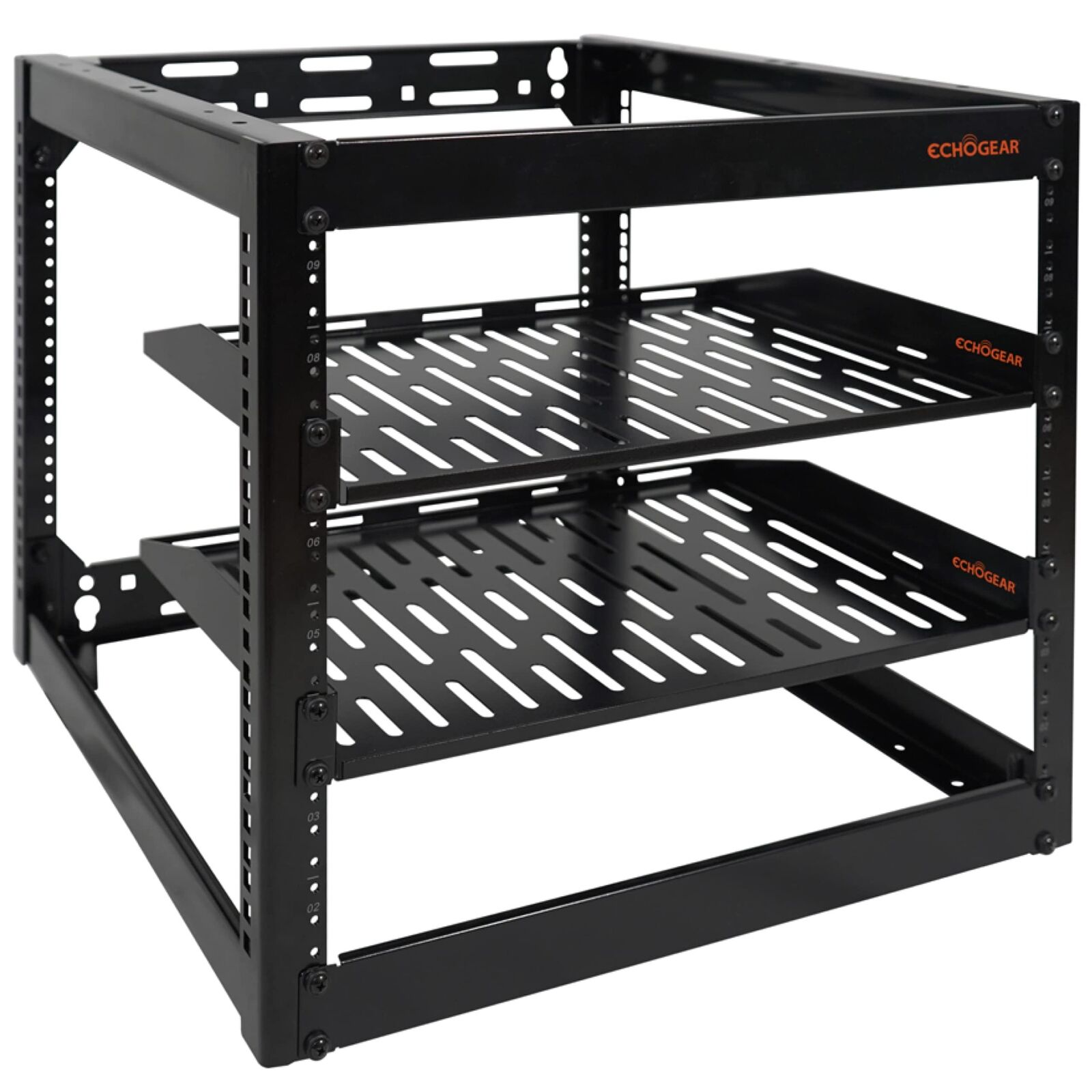 10U Network Rack - Wall Mountable Heavy Duty 4 Post Design Holds All Your Net...