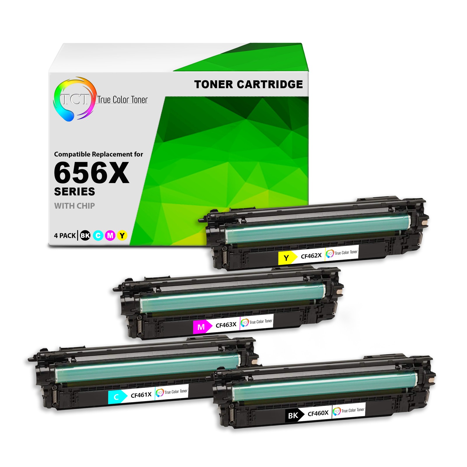 4PK TCT Premium 656X For HP CF460X CF461X CF463X CF462X Compatible Toner