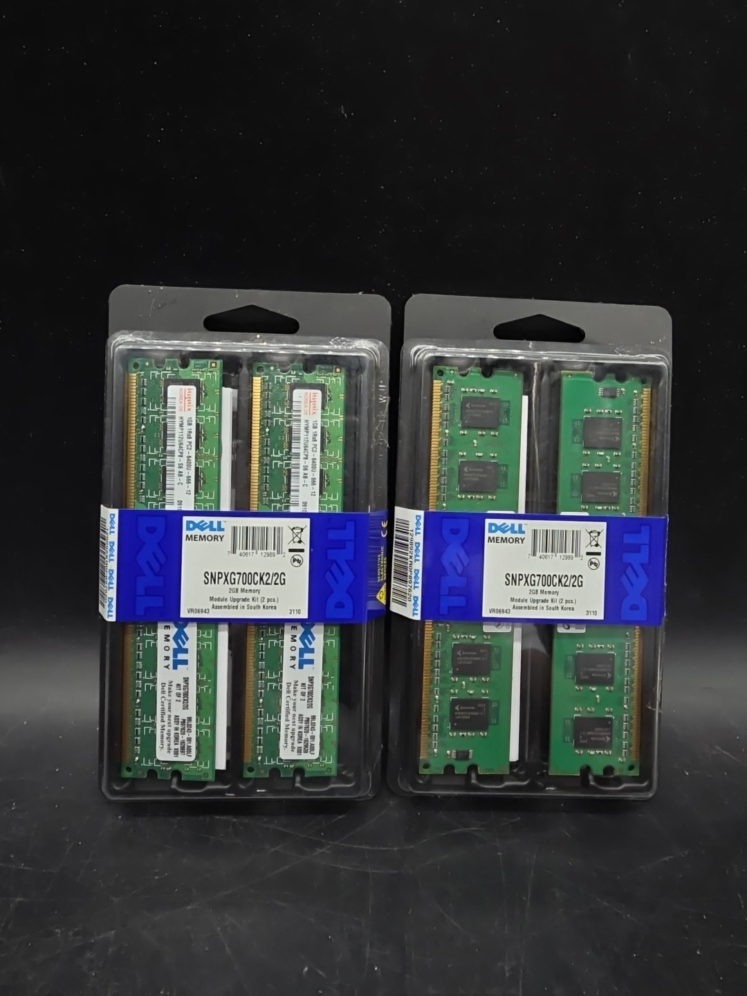 2 NEW DELL SNPXG700CK2/2G 2GB DDR2 SDRAM Memory Module