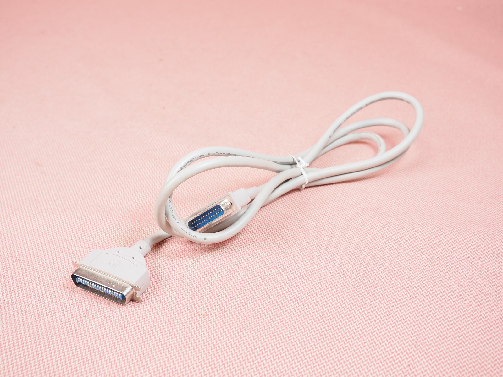 Interex IEEE-1284 Parallel Printer Cable DB25 Male to Centronics 36 Male