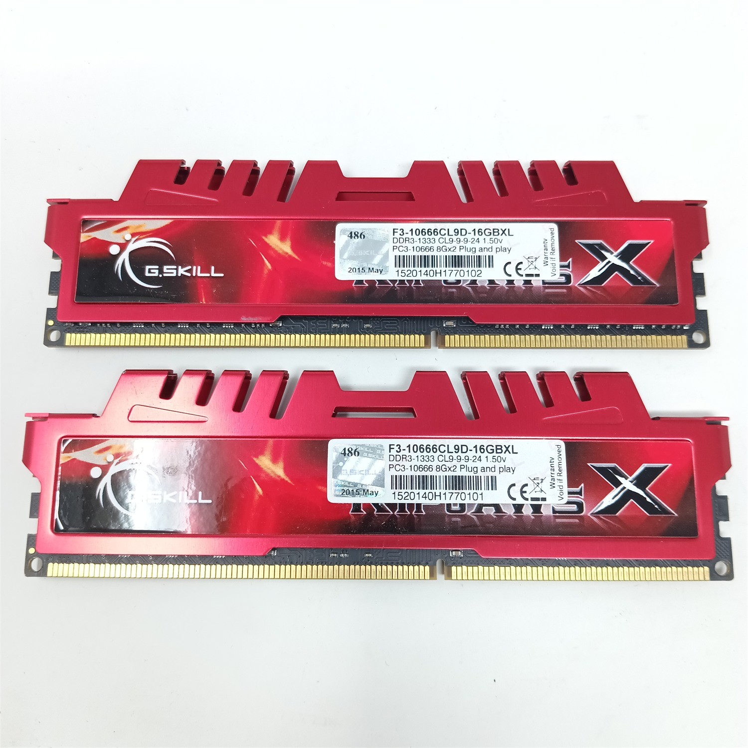 G.Skill Ripjaws X 16GB (2x8GB) DDR3-1333 PC3-10666 CL9 RAM F3-10666CL9D-16GBXL