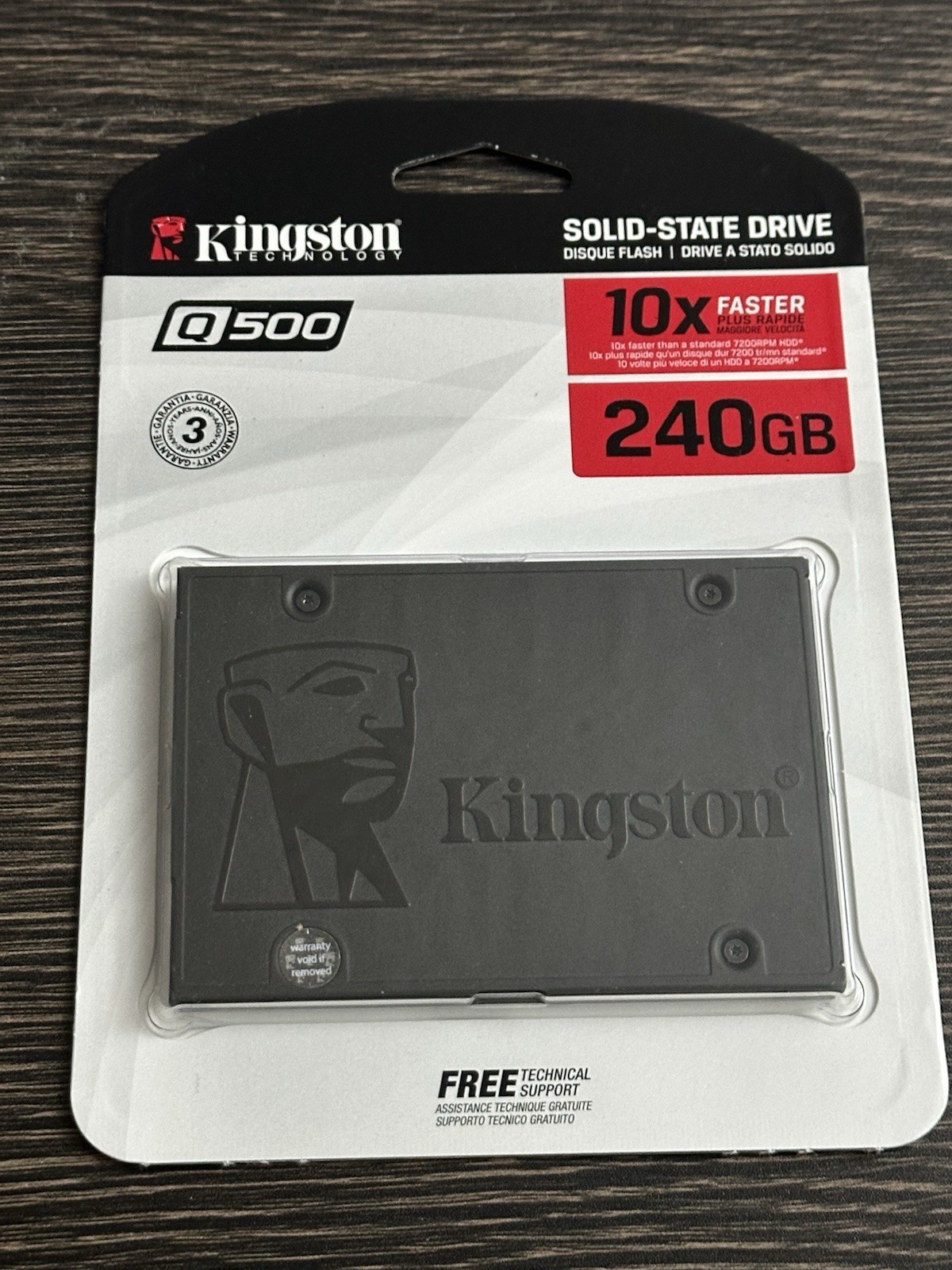 Kingston Q500 240GB Internal 2.5" Solid State Drive (SQ500S37/240G)