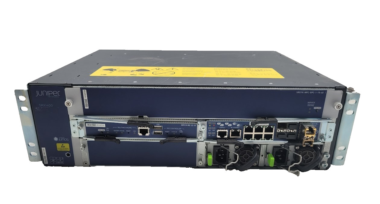Juniper SRX1400 Managed Ethernet Chassis w/ SRX1K-RE-12-10 | SX1K-SYS10