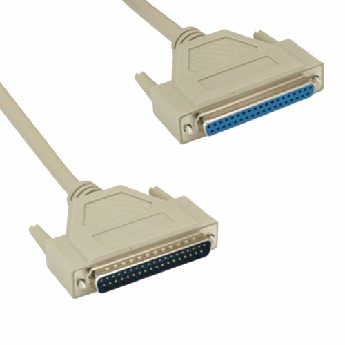 Kentek 10 ft DB37 Serial Cable Male to Female Extension RS-449 37 Pin D-Sub