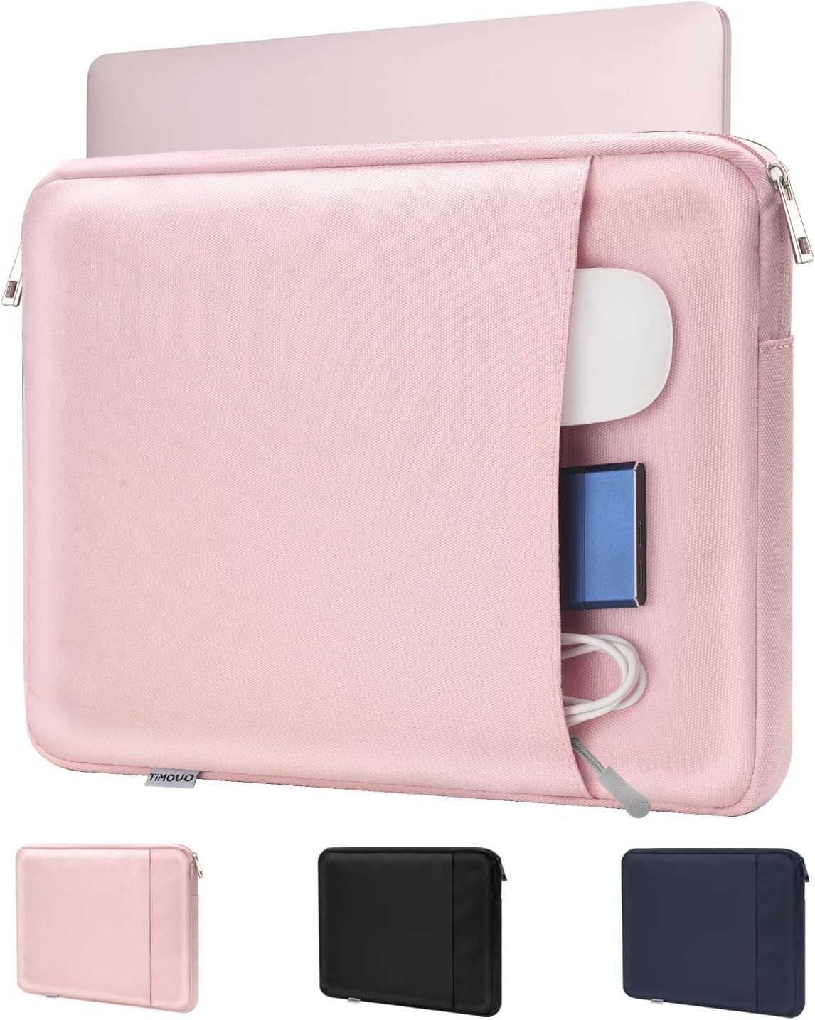 Laptop Sleeve for MacBook Neo/Air/Pro, 13.3-14 Inch, Stylish Pink Design