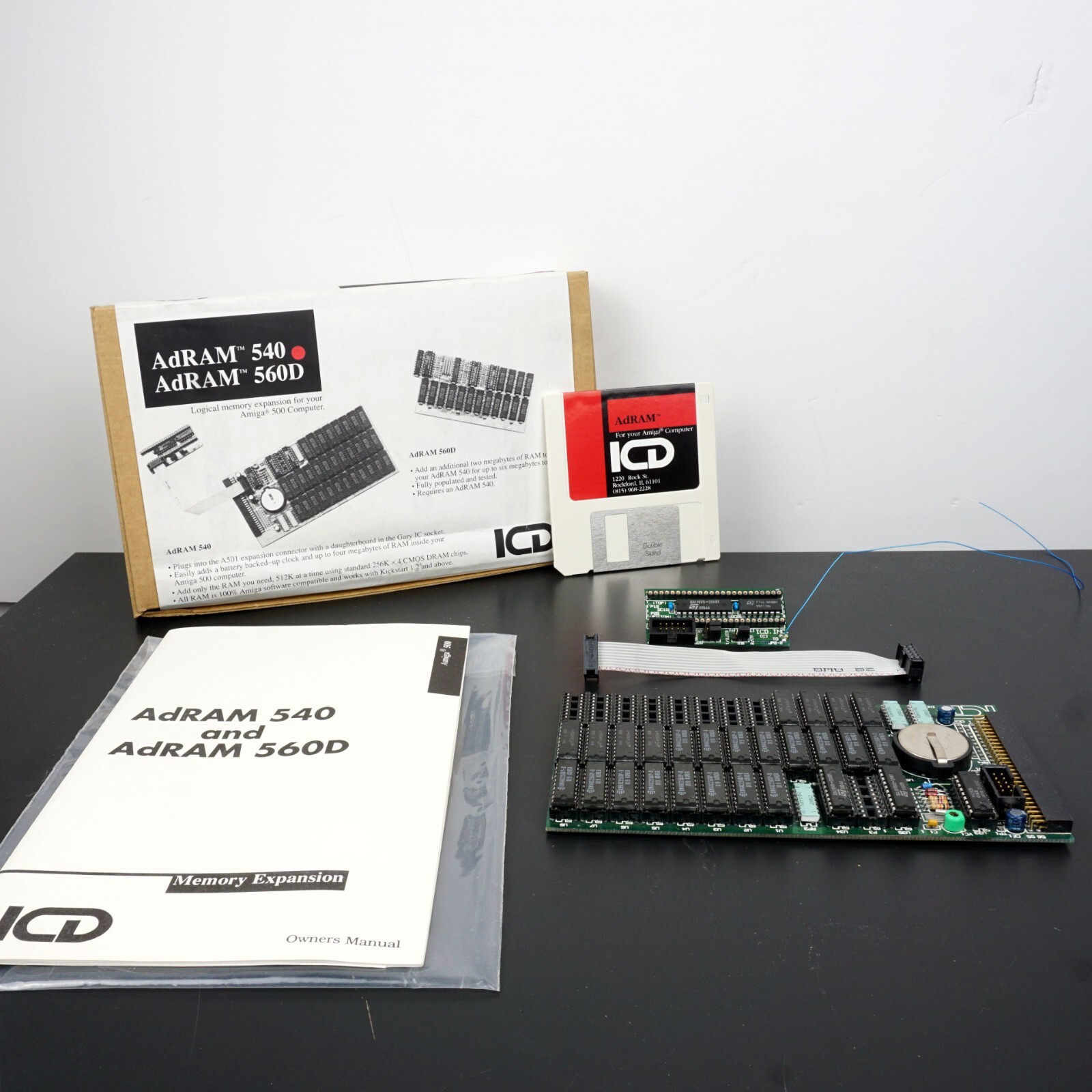 Commodore Amiga 500 Memory Expansion ICD AdRam 540 (TESTED WORKING WITH BOX)