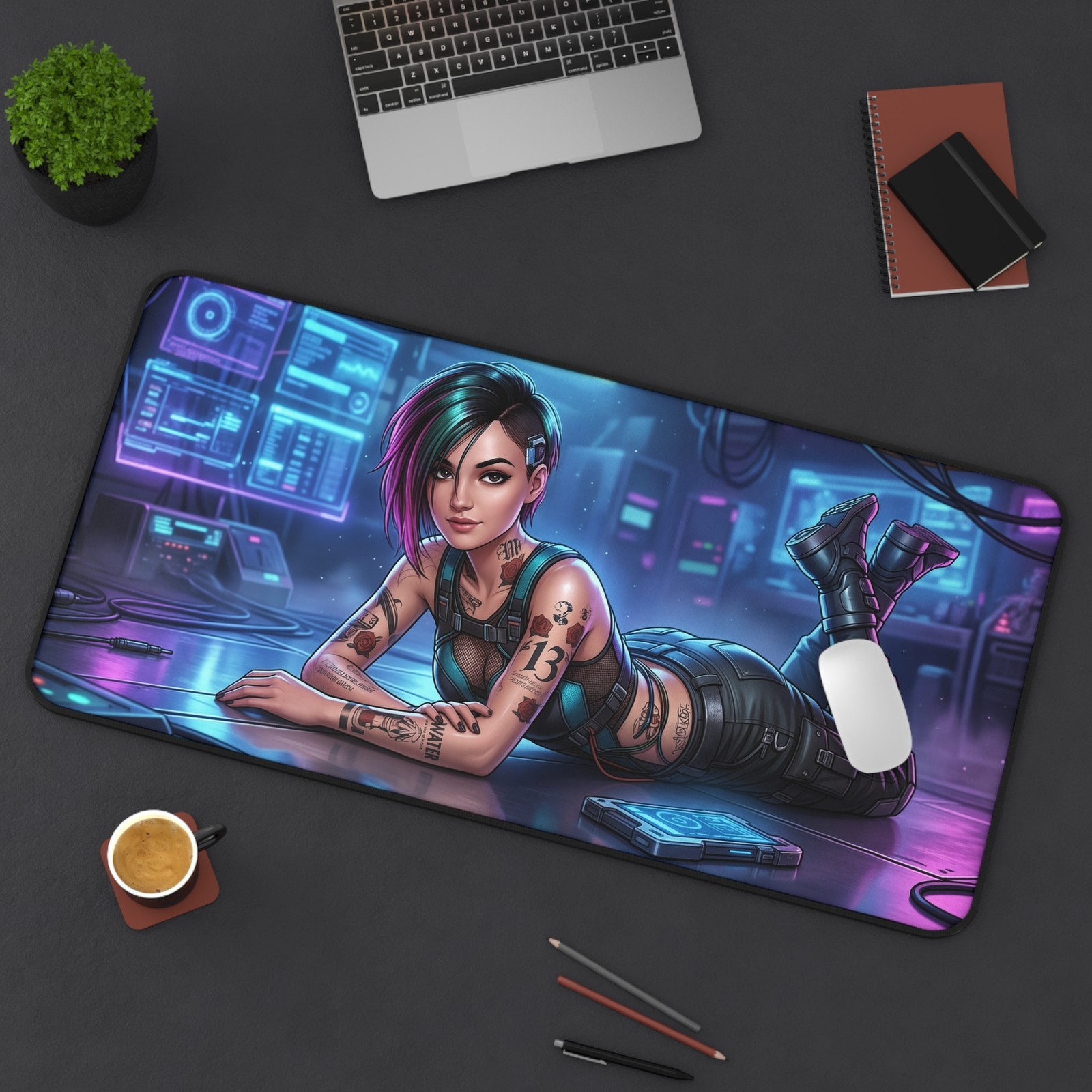 Judy Alvarez Mouse Pad, Cyberpunk Desk Mat, Gaming Mouse Pad XL