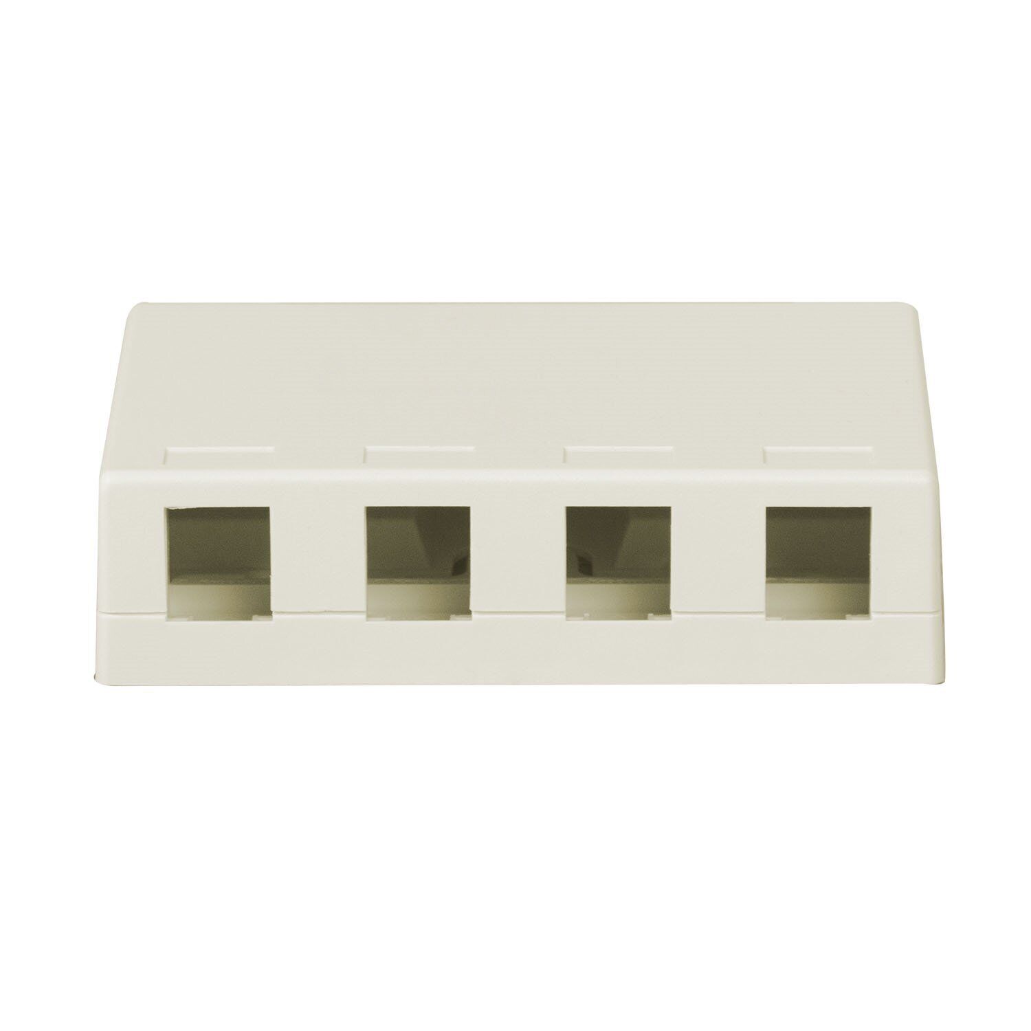 Legrand - OnQ Surface Mount Box 4 Port Wall Mount Box for Phone or Data Fits ...