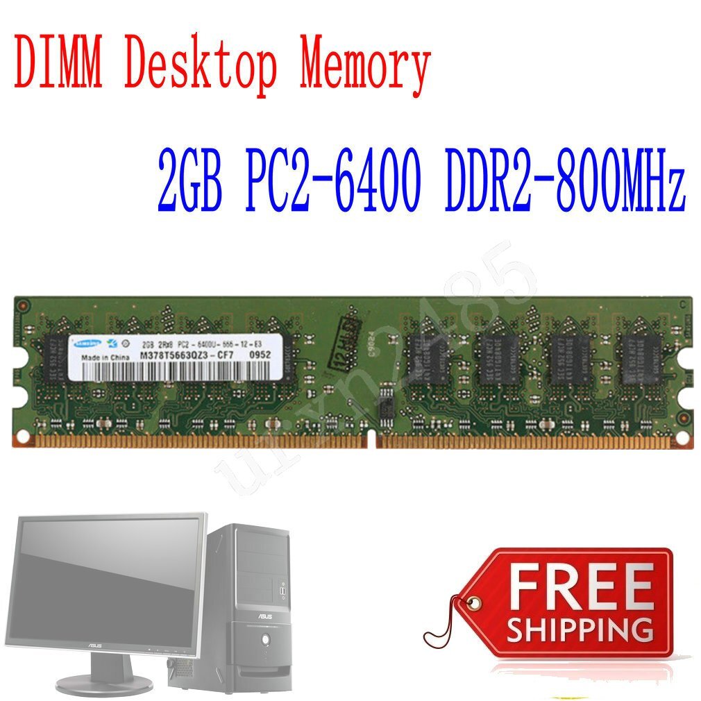 2GB For Samsung PC2-6400 DDR2-800MHz 240pin Desktop Memory DIMM RAM Kit New
