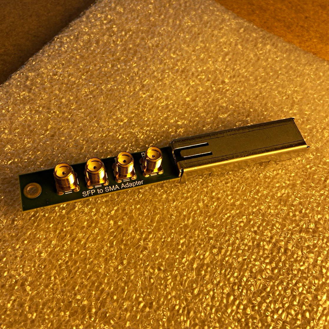 Trenz Electronic SFP to SMA Adapter Board PCB Module