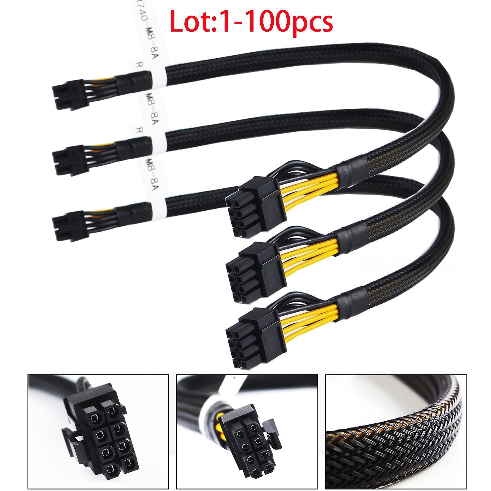 4VPD3 Dell 14th R740 R740XD GPU Power Cable 8Pin to mini 8Pin EPS-12V 04VPD3 Lot
