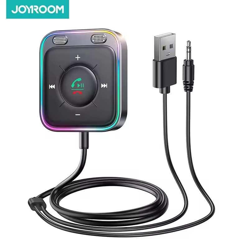 Joyroom Car Adapter Bluetooth 5.3 Enhanced Dual Mics ENC Noise Cancellation 3.5m