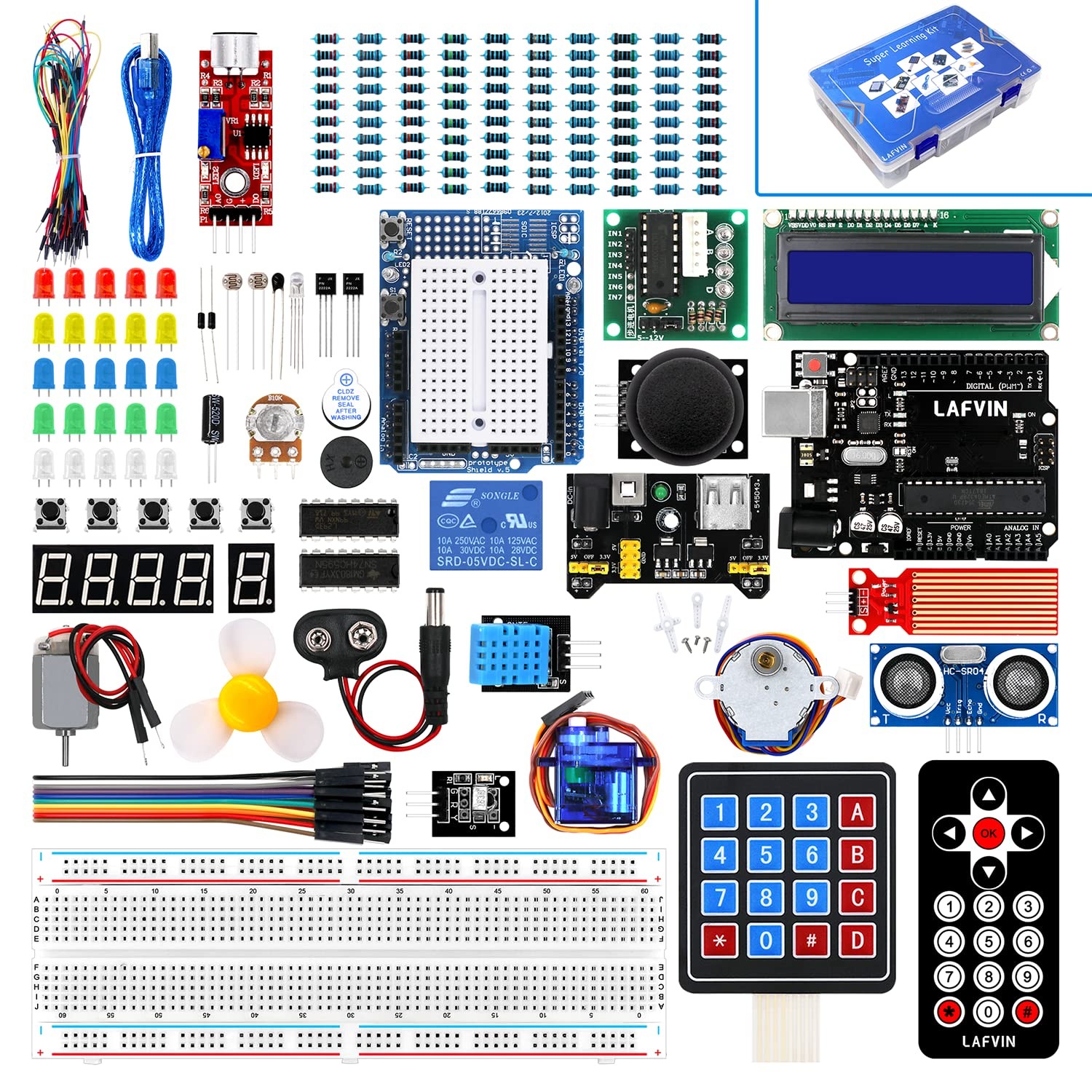 LAFVIN Project Super Starter Kit for R3 Mega2560 Mega328 Nano with Tutorial... 